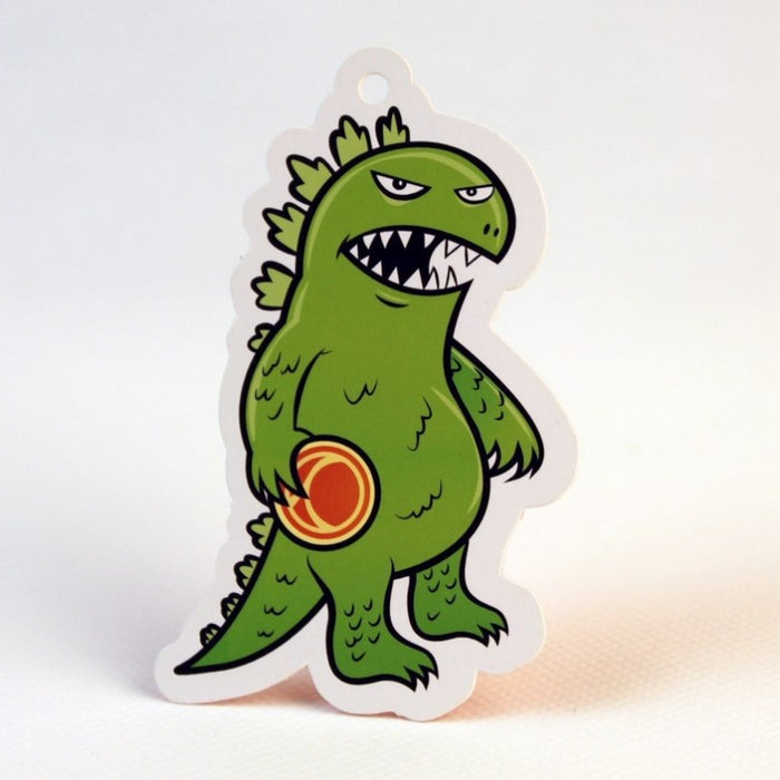 Custom Shape Die Cut Card in the shape of a Dinosaur | Clubcard Printing USA