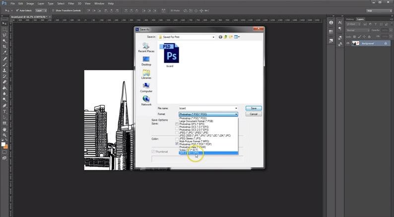 How To Save A Print Ready File In Adobe Photoshop - Clubcard Printing USA