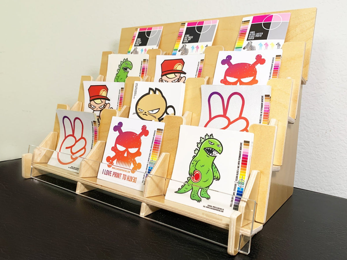 Modern Retail Card Display Racks Made In America.  Clubcard Printing USA