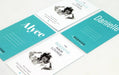 Custom 14pt uncoated business cards with blue and white appointment reminder cards for Beehive Hair Lounge