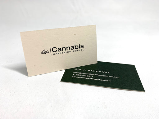 Natural White 3 1/2 x 2 Hemp Heritage Blank Business Cards (10 Sheets)