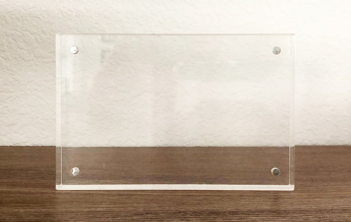 Acrylic Block 4x6 Photo Frame Sign Holder — Clubcard Printing USA