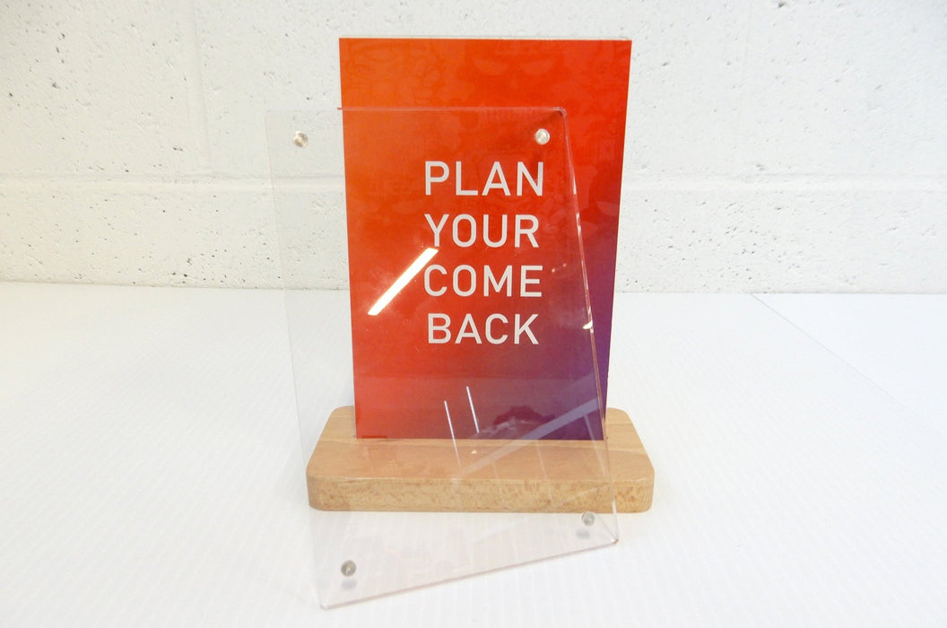 Acrylic Quick Change 4x6 Size Sign And Menu Holder - Clubcard Printing USA