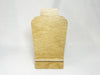 Front view of a 10x6 inch assembled birch wood necklace easel display stand on a clean background.