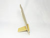 side profile showing the slim design and interlocking back easel support of the birch wood necklace display stand