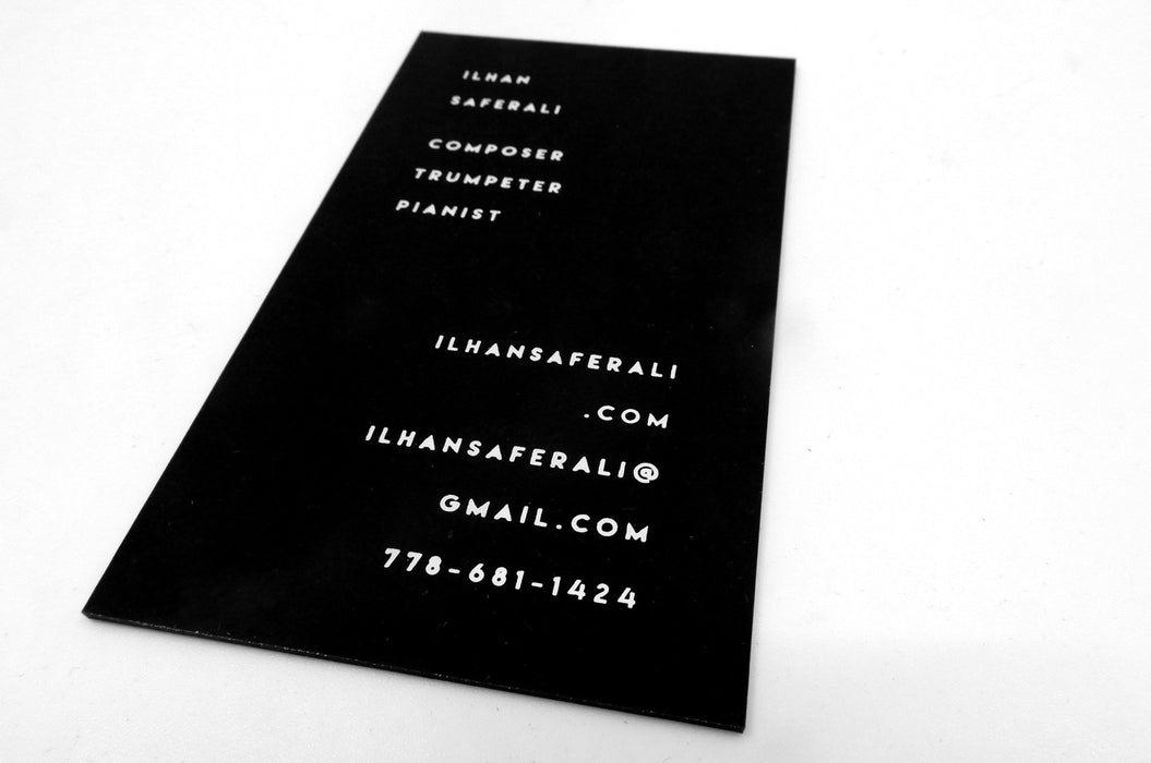 Black Soft Touch Business Cards 34pt - Clubcard Printing USA