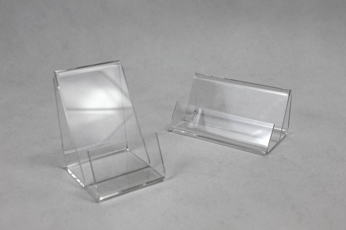 Clear Acrylic Business Card Stand In Vertical or Horizontal Format ...