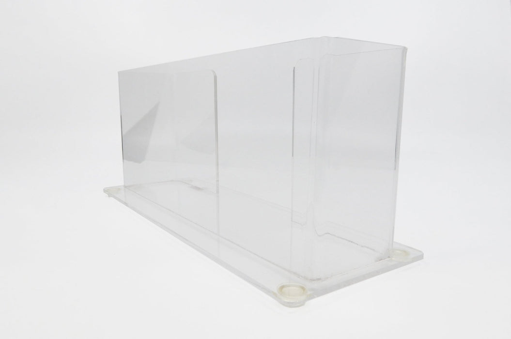 Clear Acrylic Card Display Stand, Low Profile Literature Stand | Clubcard - Clubcard Printing USA