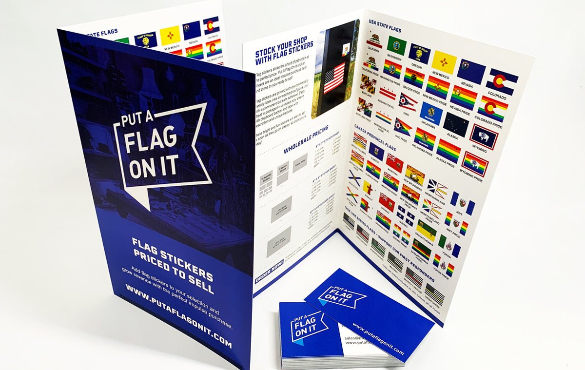 Small Run Card Stock Brochure Printing On 14pt Coated Two Sides