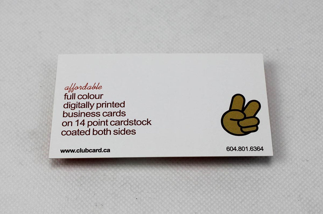 Coated Rack Cards 14pt - Clubcard Printing USA