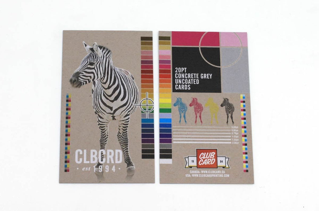 Concrete Grey Postcards 20pt - Clubcard Printing USA