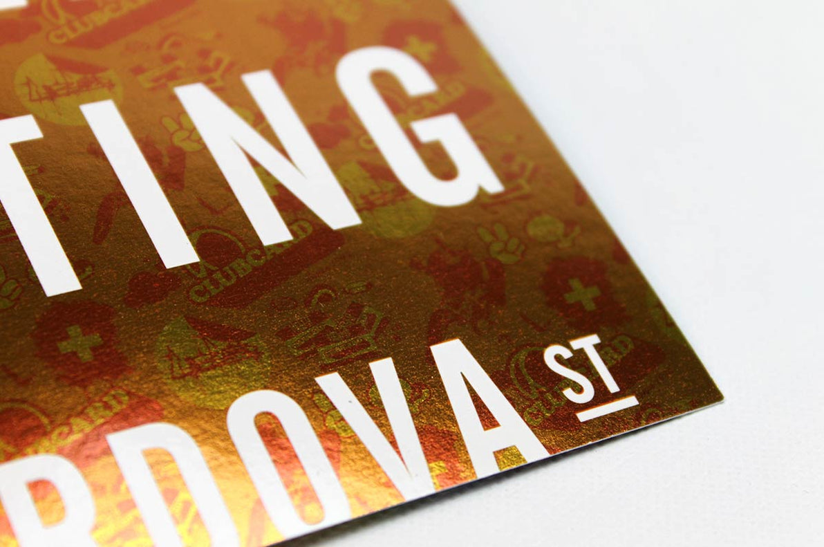 Print Rack Cards With Unlimited Foil Colors | Foil Effects Rack Cards ...