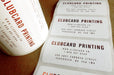 Foil Stamped Non - Weatherproof Flexo Stickers - Clubcard Printing USA