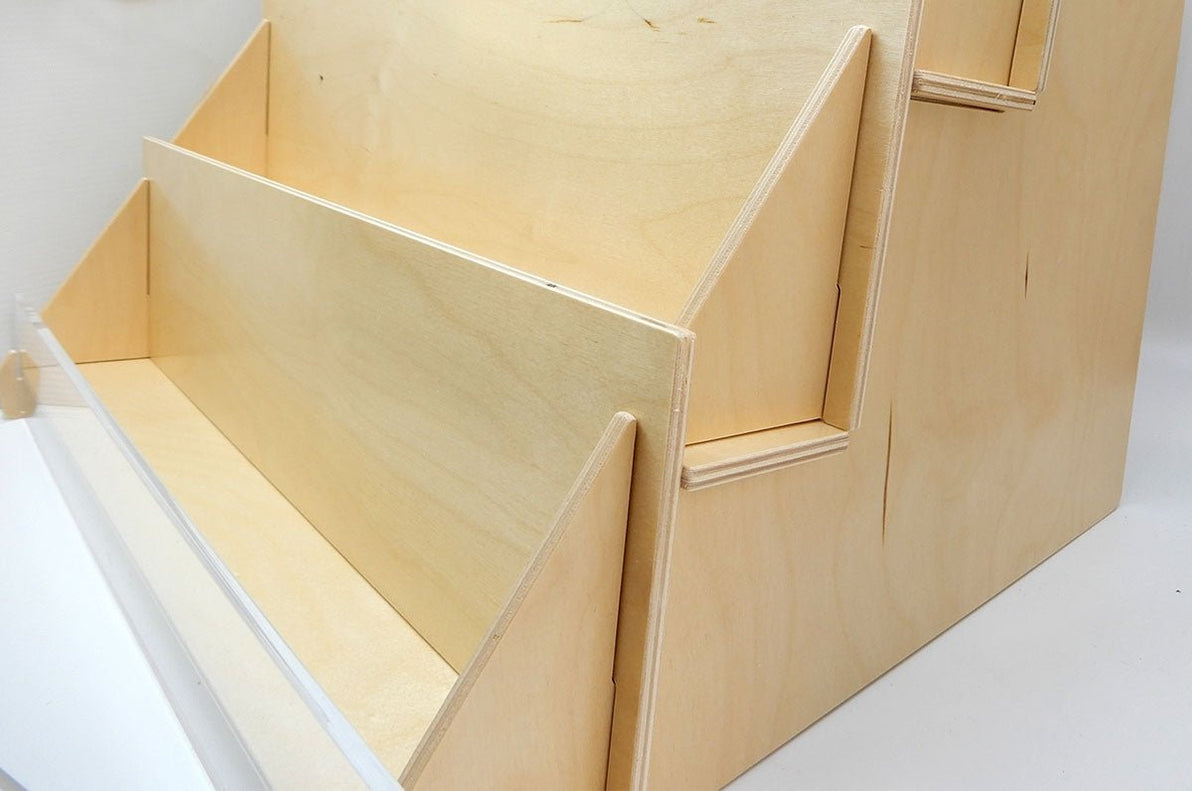 4 Level Retail Birchwood Card Display Made In The USA — Clubcard ...