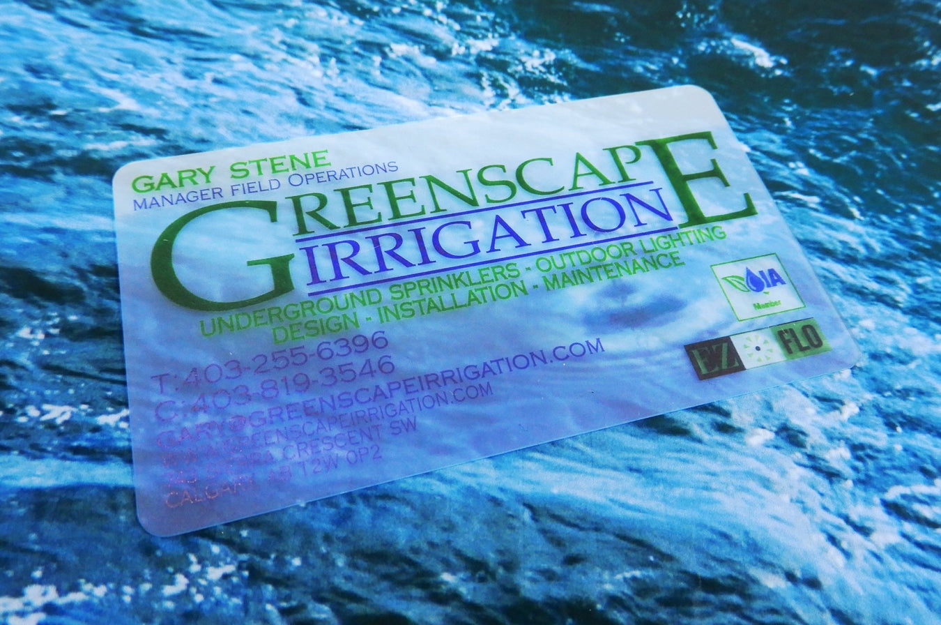 Plastic Business Cards + Postcards