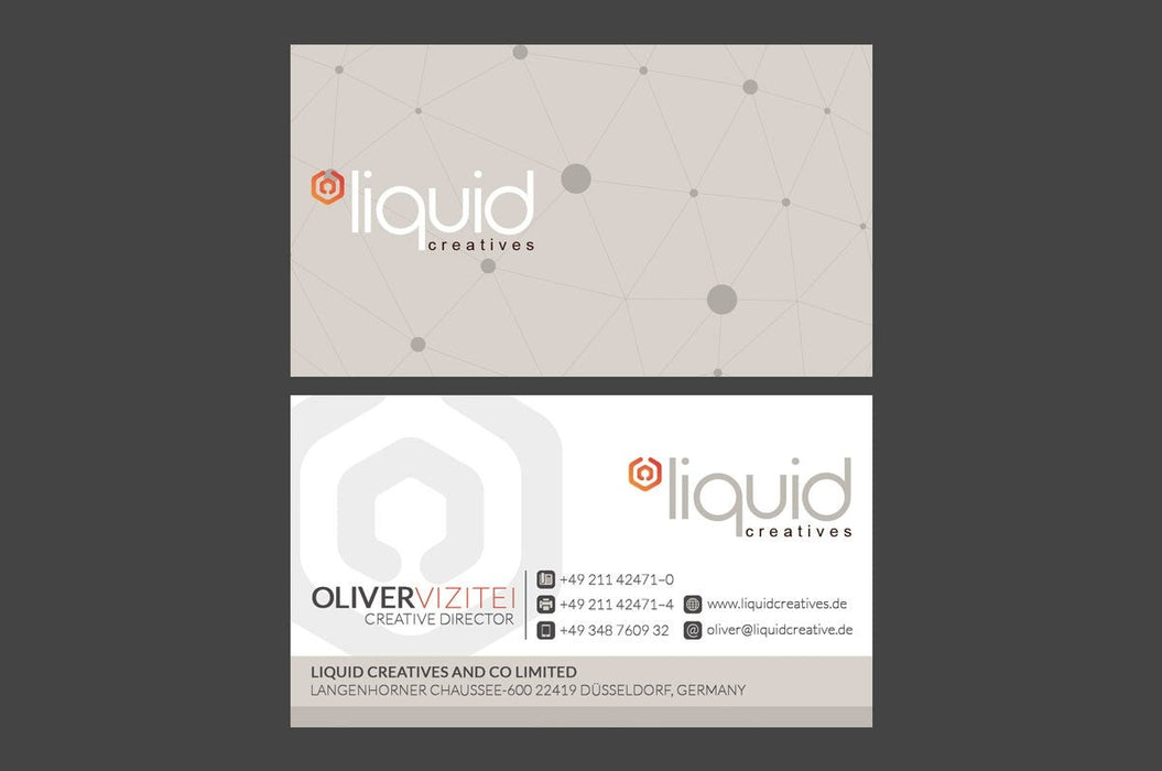 Liquid Business Card Template - Clubcard Printing USA