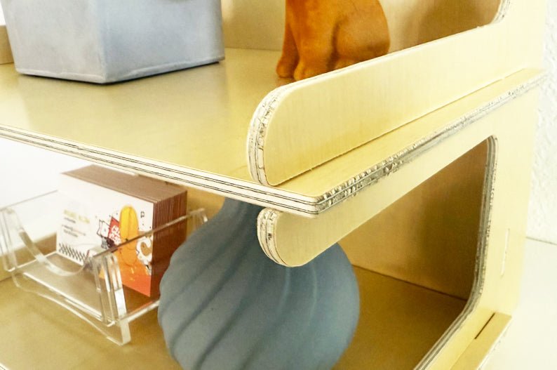 Diy Note Card Display Rack Minimalist 2-Tier Wooden Display Rack – Perfect for Notebooks, Journal ...