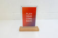 Modern Style 5x7 Quick Change Sign And Menu Holder | Acrylic And Wood - Clubcard Printing USA