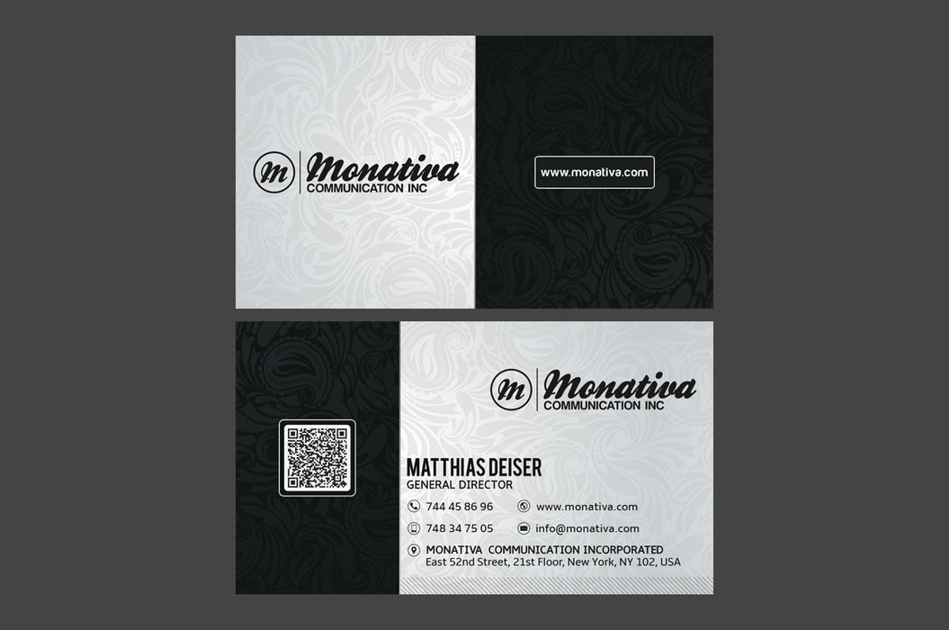 Paisley Business Card Template - Clubcard Printing USA