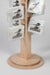 Rotating Floor Spinner Card Rack Made With Birchwood and Clear Acrylic Pockets - Clubcard Printing USA