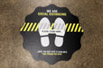 Social Distancing Floor Stickers, Slip Resistant Vinyl Stickers - Clubcard Printing USA