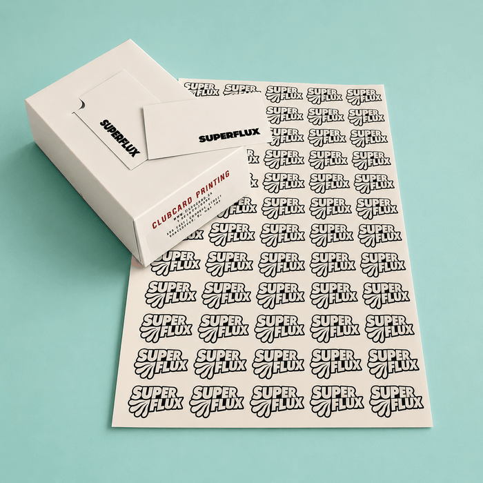 Standard Shape Latex Printed Vinyl Stickers - Clubcard Printing USA
