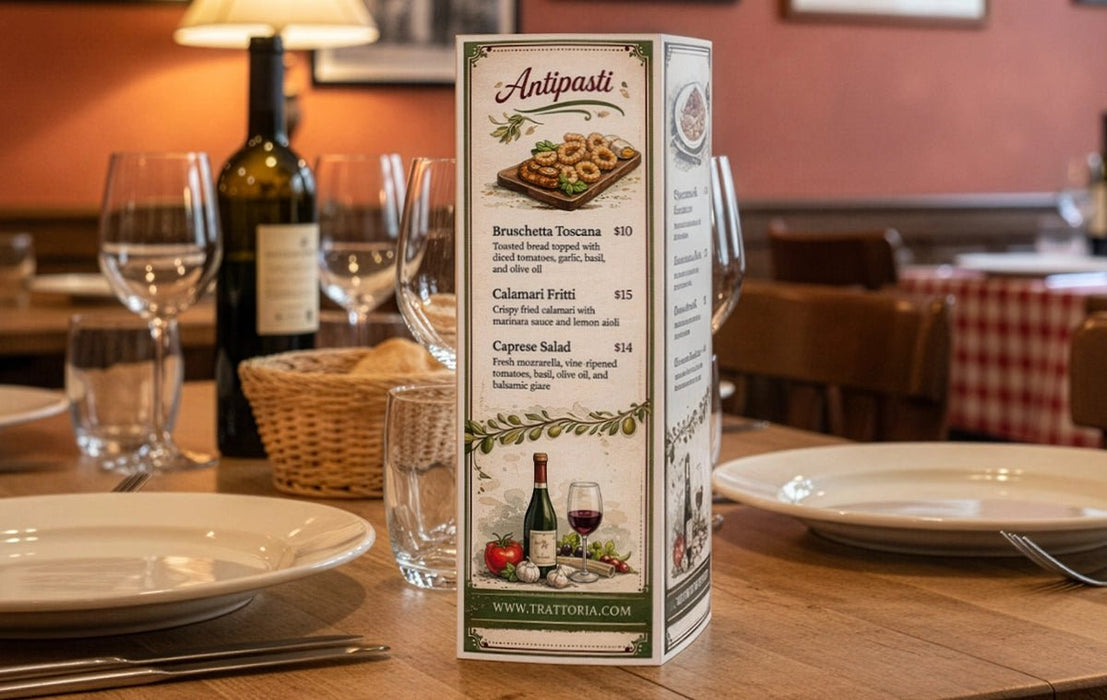 Tent Cards 16pt Coated One Side - Clubcard Printing USA