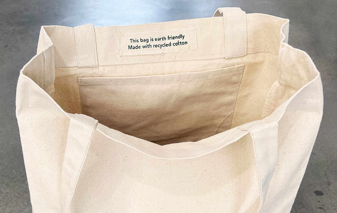 Organic Cotton 18 Canvas Shopper Tote with Gusset