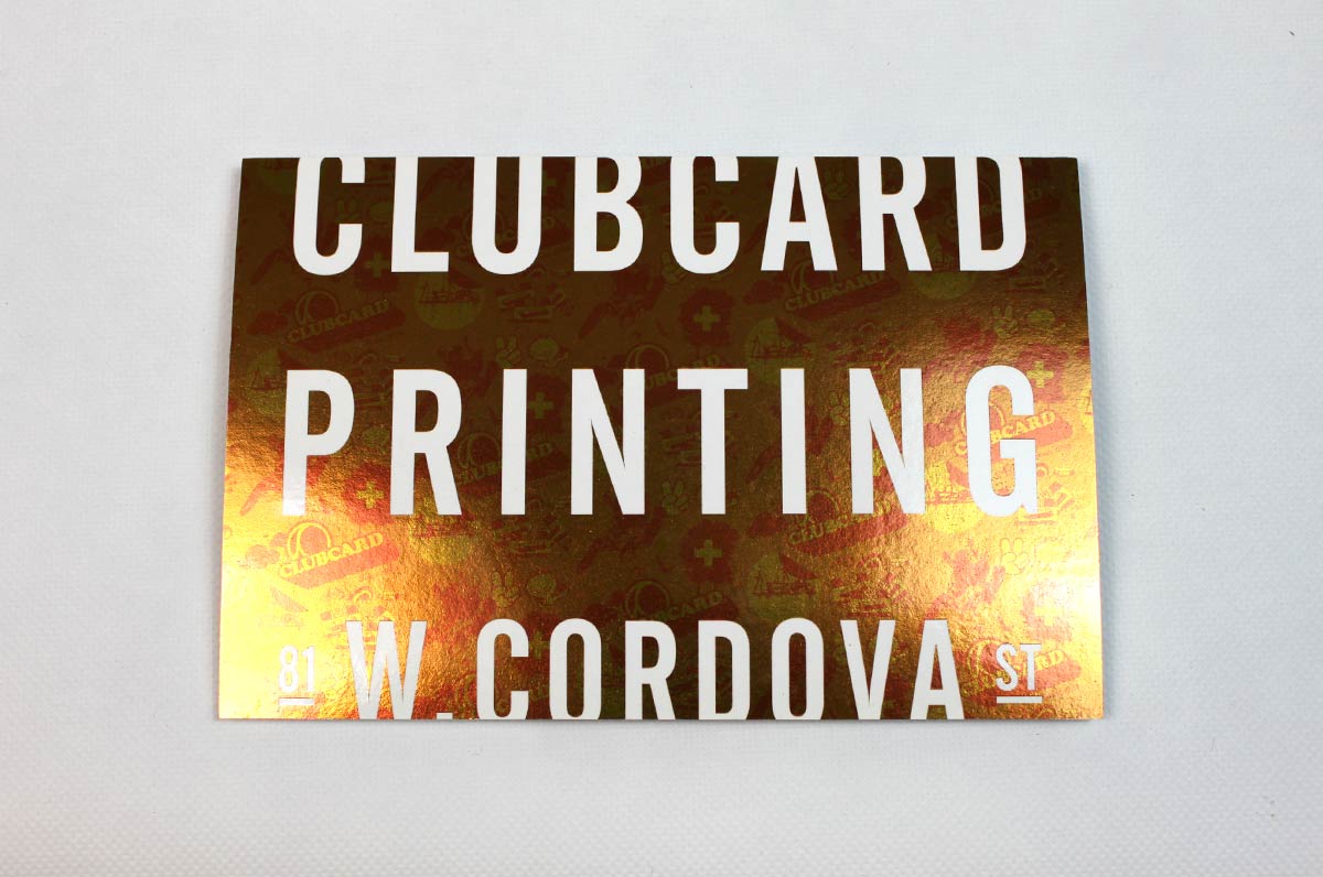 Foil Effects Small Cards Printed In Unlimited Foils On 16pt Stock —  Clubcard Printing USA