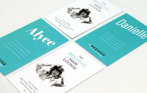 14pt Uncoated Business Cards for Beehive Hair Lounge | Clubcard Printing USA