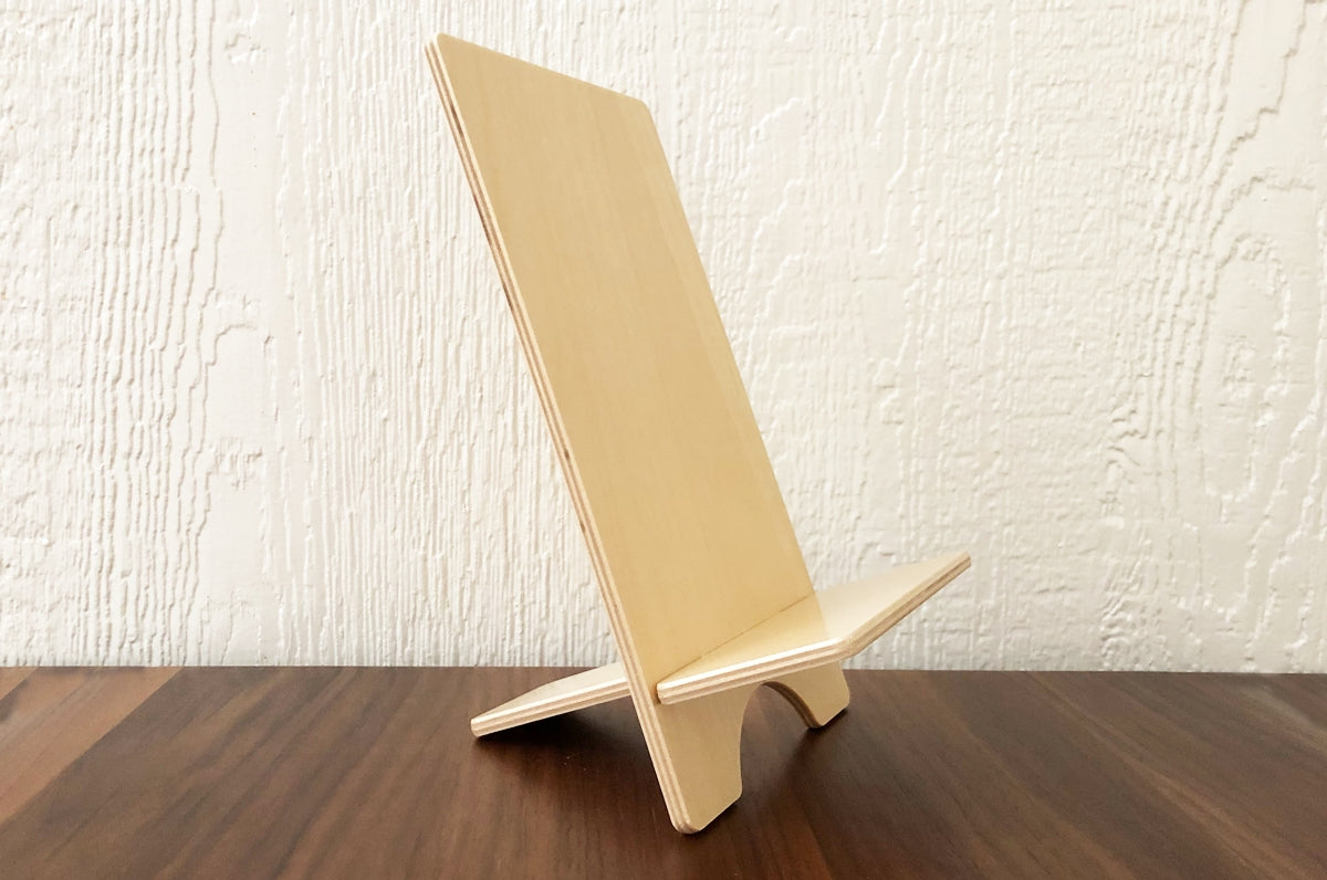 12 Wide Birch Wood Book Display Stand Made in USA — Clubcard