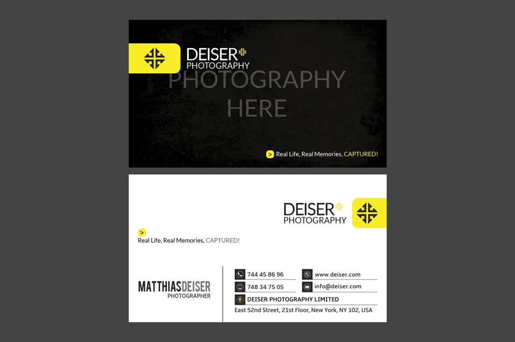 photography business card templates
