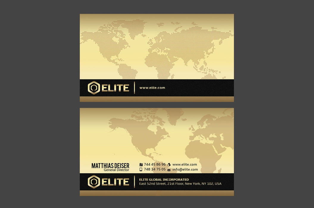 Worldwide Business Card Template